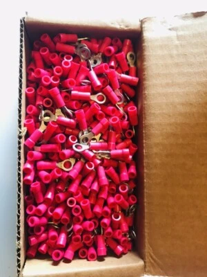 PV18-10R-M Panduit, Terminals 22-18G #10 RING, Cable lock ring RED // 100Pcs - Image 1 of 2