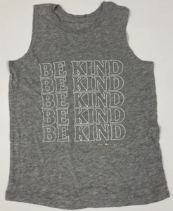 Spiritual Gangster Girls Muscle Tank “Be Kind” Grey Graphic Sleeveless Size 10 S - Picture 1 of 7