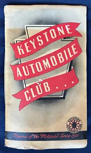 Brochure Keystone Automobile Club mappe e opuscoli manca emblema Keystone - Foto 1 di 7