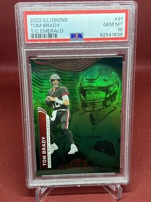 2022 Tom Brady Panini Illusions Emerald #91 PSA 10 Perfect Card TB BUCS HOF 🔥 - Image 1 of 2