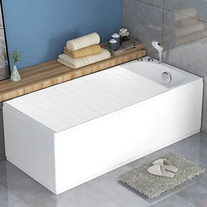75x170cm Moderna Bañera Cubierta Baño Bañera Tablero Bandeja Plegable - Imagen 1 de 12