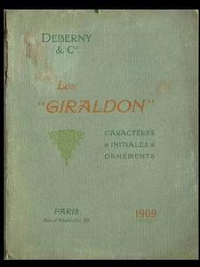 CATALOGUE "LES GIRALDON" - DEBERNY ET CIE - 1909 - TYPOGRAPHIE - Picture 1 of 3