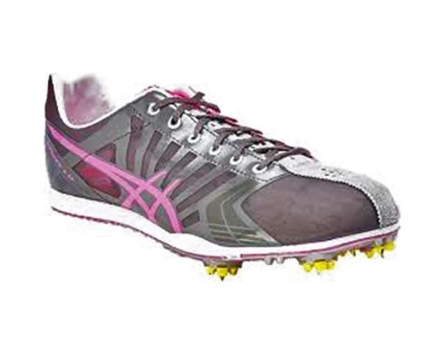 New Asics Women's Spivey LD Running Spikes Neon Pink,Titanium,and Silver Sz 6.5 - Image 1 of 1