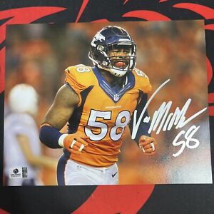 Von Miller Broncos Signed / Autographed 8 x 10 Glossy Photo W COA