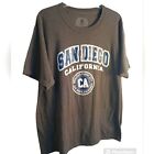 Hanes Comfort Blend Shirt, L, Grey San Diego California T-Shirt, Travel Casual