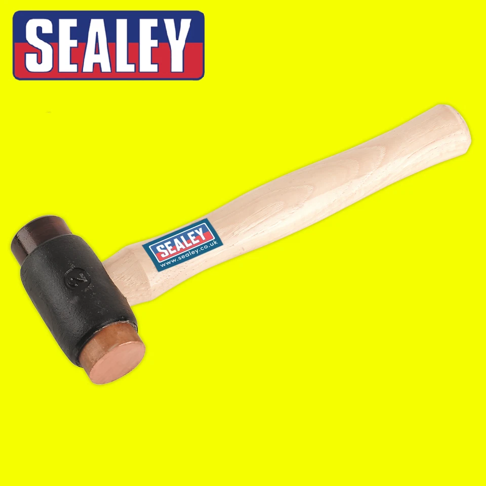 Martilleo Sealey CRF25 2,25 lb cara cobre/cuero crudo con eje de nogal Foto 1 de 1