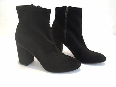 Kenneth Cole Reaction Time For Fun Black Stretch Ankle Boots Bootie Vegan Sz 9 - Image 1 of 4