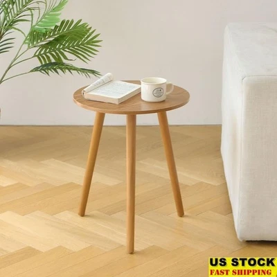 Round Side Table Small End Table Accent Table Living Room Bedroom Decor New - Image 1 of 4