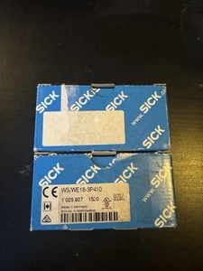 Sick, WE18-3P410, 1025927, Thru Beam sender + receiver Photoelectric Sensor PNP - Picture 1 of 2