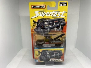 Matchbox-SUPERFAST-GMC WRECKER-GRAY(TOW TRUCK) #39-2006--SEALED ON CARD- - Picture 1 of 6