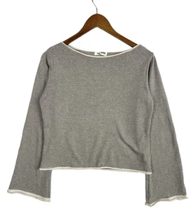 Camisa Djerf Avenue Hecha en Italia Algodón Reciclado Calce Suelto Tejida Ajustada Talla Med - Imagen 1 de 12