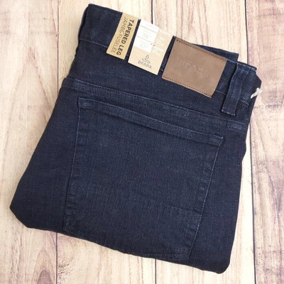 prAna Jeans Mens 36x32 Blue Dark Rinse Wash Hillgard Tapered Leg Slim Fit - Image 1 of 4