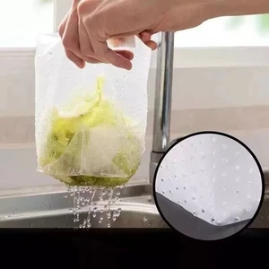 Bolsas de drenaje plegables para fregadero de cocina 120 piezas bolsa de residuos vegetales sobrantes cocina - Imagen 1 de 12