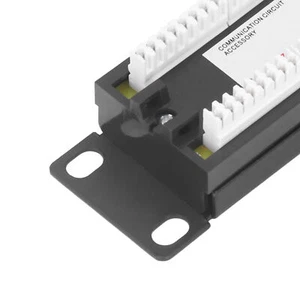 8 Ports Wall Mount Network Patch Panel UTP Cat6 Unshielded Wiring Bracket For 23 - Picture 1 of 22
