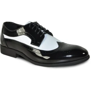 VANGELO Tab-3 Men Oxford Dress Shoe Formal Tuxedo Shoe for Wedding and Prom - Picture 1 of 7