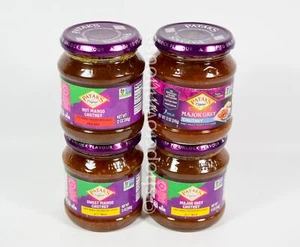 4 Patak's 2 MAJOR GREY/1 SWEET MANGO Mild/1 HOT MANGO CHUTNEY12 oz jar 03/2026 - Picture 1 of 7