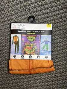 NEW ClimateRight by Cuddl Duds TMNT Boy Thermal Underwear Set (Size M 8/10) - Picture 1 of 5