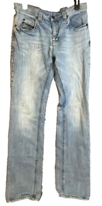 Empyre Jeans Men's 32x30 Sledgehammer Light Wash Whiskered & Thigh Fades - Picture 1 of 5