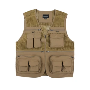 Mororock Fishing Vest Mesh 16 Pockets Photography Quick Dry Waistcoat Jacket - Imagen 1 de 14