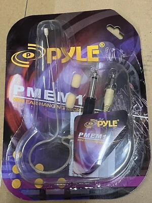 Pyle PMEM1 Mini Ear Hanging Microphone Wired 3.5mm / 1/4" Connector NEW - Image 1 of 2