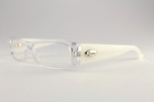 Rare Authentic Gucci 2922 Lgo Clear White 53Mm Glasses Frames Italy