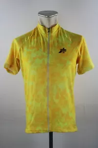 Maglia ciclismo Assos vintage anni 90 Sportline gialla taglia XL 56 cm ciclismo bike shirt PZ17 - Foto 1 di 2