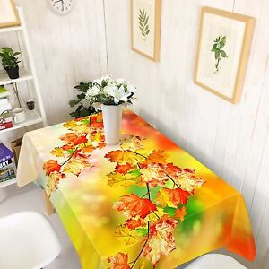 3D Leaf 4872 Tablecloth Table Cover Cloth Birthday Party Event AJ WALLPAPER AU