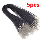 50Pcs Leather Wax Rope Cord Necklace Pendants DIY Chain String Jewelry Gift 06UK