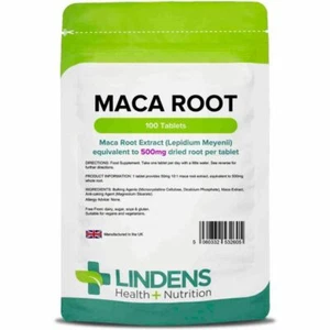 Lindens Maca 500mg - 100 Tabletten - (Lepidium meyenii)  - Bild 1 von 5