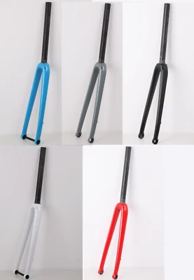 HYLIX 1 1/8-700*32 Disk Brake Rigid Carbon Fork-420g-12*100 Thru Axle&Flat Mount - Image 1 of 4