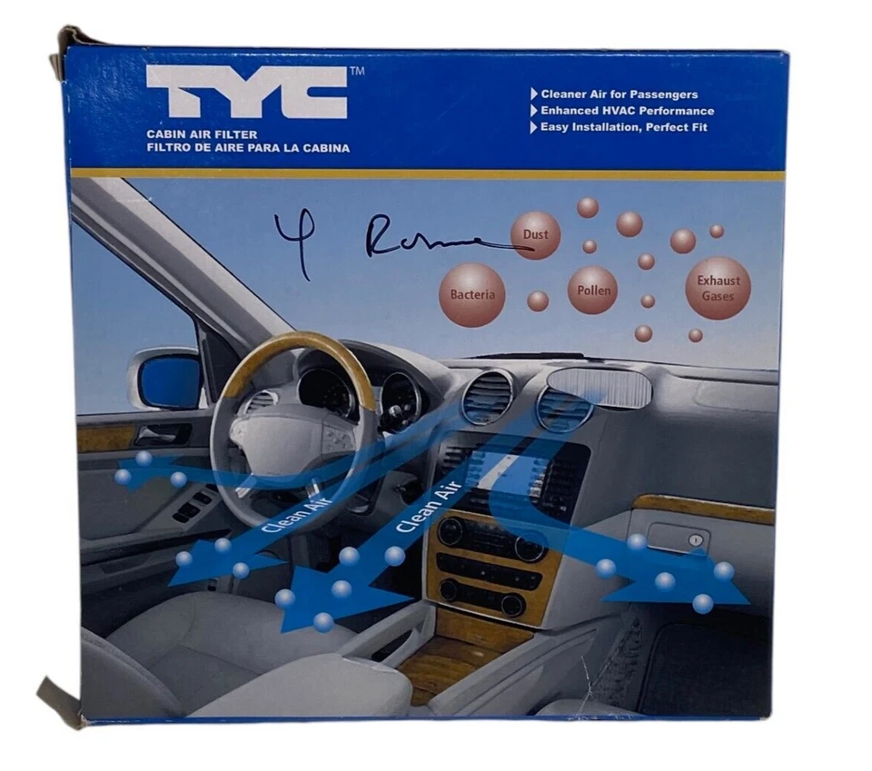 🐞 TYC 800005P СМЕННЫЙ ВОЗДУШНЫЙ ФИЛЬТР САЛОНА ПОДХОДИТ ДЛЯ TOYOTA PRIUS 2001-2007, новый FL - Изображение 1 из 4