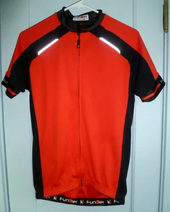 FUNKIER FIRENZE MEN's MEDIUM SHORT SLEEVE RED CYCLING JERSEY - Picture 1 of 8
