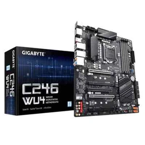 GIGABYTe C246 WU4 Motherboard LGA 1151 8th/9th Gen Core i7/i5/i3/Pentium/Celeron - Picture 1 of 5
