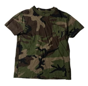 Preowned- Polo Ralph Lauren S/S Camo Shirt Boys (Size 7) - Picture 1 of 6