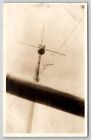 Rppc Sailors In Crows Nest Ships Mast Real Photo Postcard W28