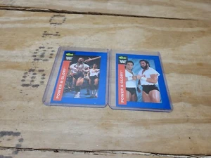 2 WWF 1991 SCORE Classic Power & Glory Trading Cards # 49 & 82 - Picture 1 of 5