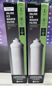 Lot 2 AO Smith Inline Ice Maker Filter Push-In Fitting 2” X 10”; Model #: AO-IM - Picture 1 of 2
