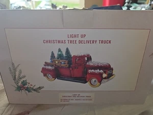 Knackerfass beleuchtet Weihnachtsbaum Lieferwagen funktioniert Beleuchtung Schneekasten Weihnachten - Bild 1 von 11