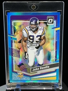 2023 Panini Donruss Optic John Randle Aqua Prizm /299 Minnesota Vikings #124 - Picture 1 of 14