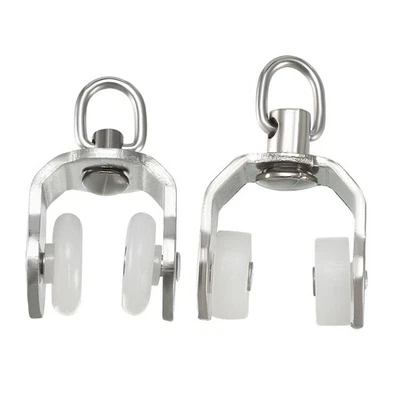 Rodillos de rieles de cortina de plástico para cortinas deslizadores 10/20/30/50 un. Foto 1 de 3