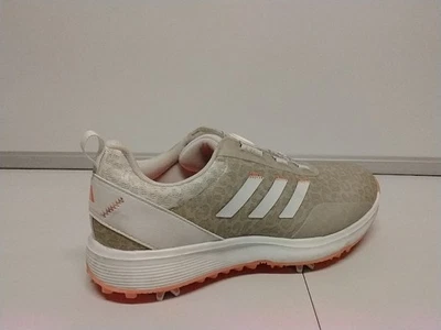 right amputee Size 10- Adidas S2g Boa 23 Golf Shoes, Footwear White/Coral Fusion - Image 1 of 4