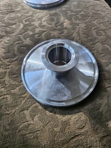ISO-K DN 63 Blank Flange Claw Clamp Type Flange Aluminum 5" d x 1/2" 1-3/8" hole - Picture 1 of 4