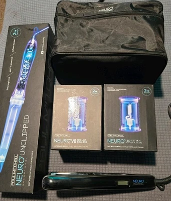 Paul Mitchell NEURO Set V8 Roller System/Recargas (2x) Rizador Rod/Plancha Plana Foto 1 de 4