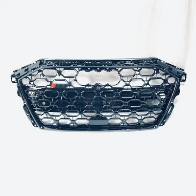 For Audi A3 S3 8Y 2020-2024 Honeycomb Front Bumper Grille RS3 Style Grill Black — 第 1/4 张图片