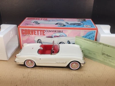 Chevy Corvette 1953 convertible años cincuenta blanco hecho en Japón estaño fricción 9,75" Foto 1 de 4