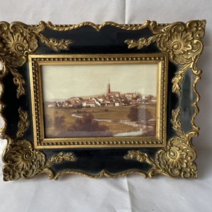Uraltes Stadt Eggenfelden Bild gerahmt 30x24 Cm R-LR6D - Bild 1 von 10
