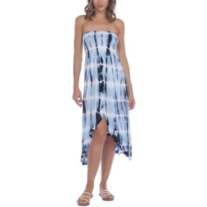 Copricostume Raviya Beachwear Navy tinta unita poliestere taglia media nuovo - Foto 1 di 4