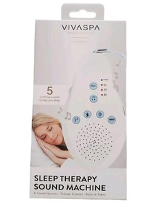 Vivaspa Sleep Therapy Sound Machine 5 Soothing Sounds With Timer - Picture 1 of 5