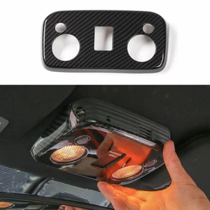 Cubierta de borde de luz de lámpara de lectura de automóvil para Ford Mustang 2015-2020 grano de fibra de carbono - Imagen 1 de 6
