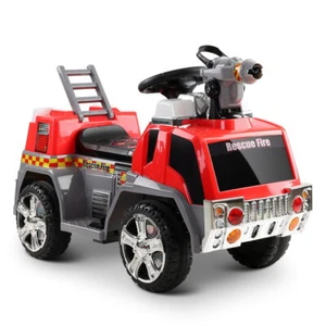 Rigo Kids Ride On Car Electric Toys Cars Fire Engine Fighting Truck - Picture 1 of 7